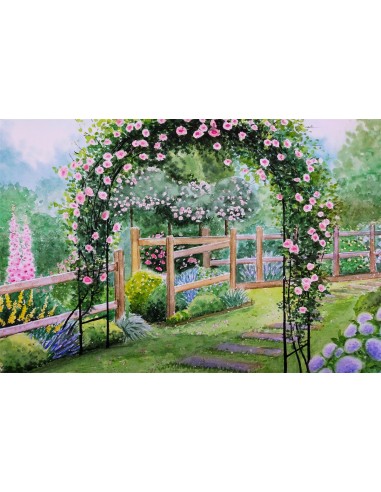 Printemps Peinture à l'huile Jardin Fantaisie Toile de fond M1-18 en ligne des produits 