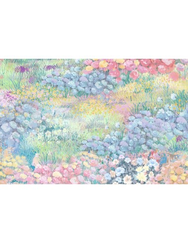 Peinture à l'huile printanière Romantique Pelouse Fleurs Toile de fond M1-71 2 - 3 jours ouvrés.